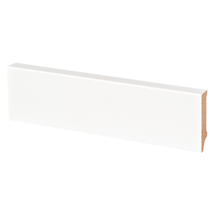 Battiscopa massello pino  B048 LACC. BIANCO 50x13 BQ